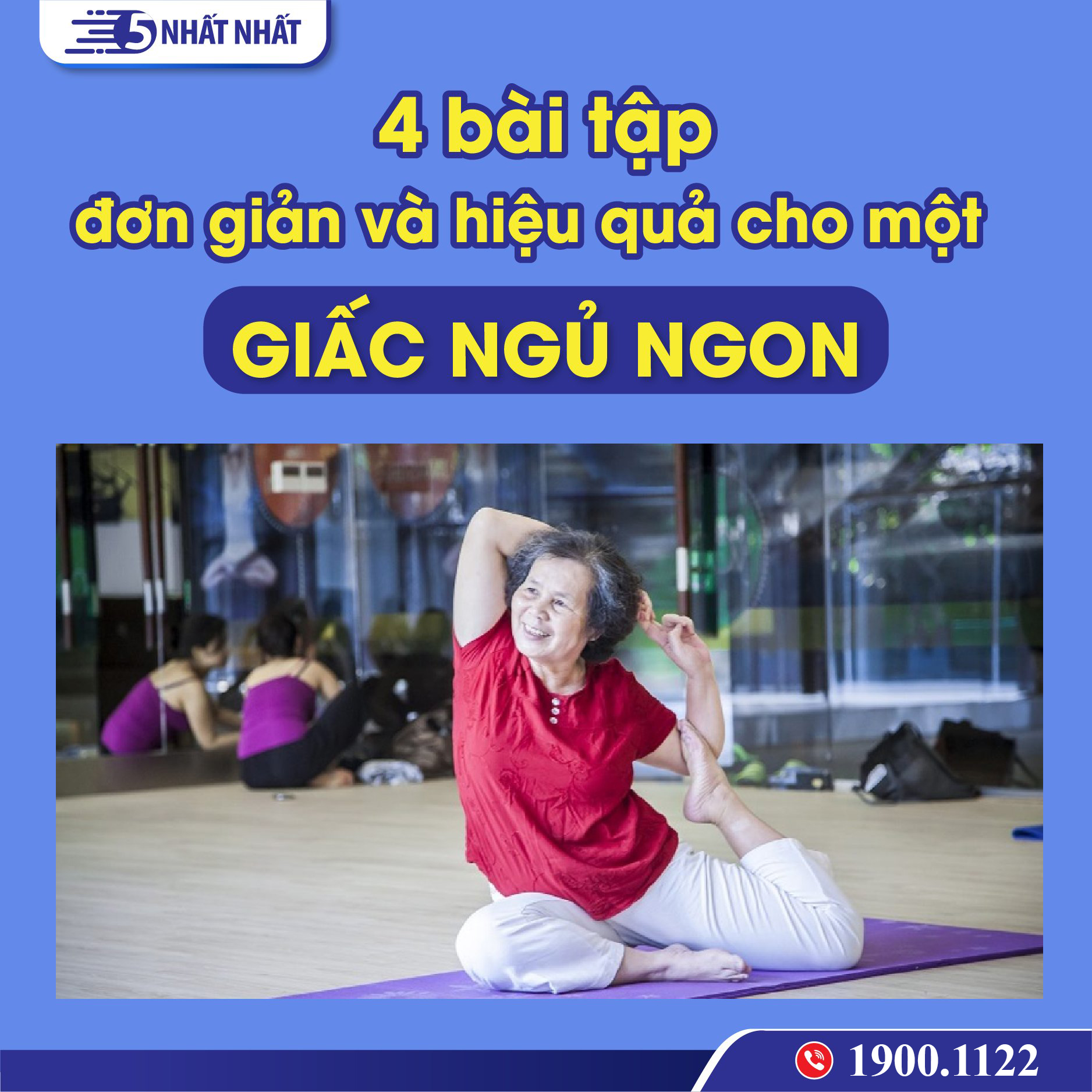 4 bài tập đơn giản và hiệu quả cho một giấc ngủ ngon