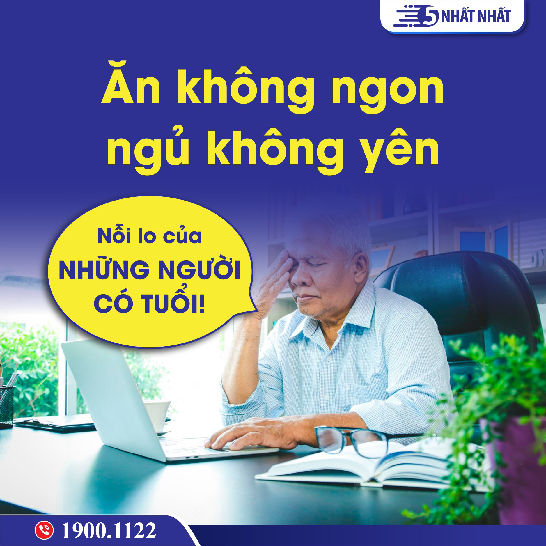 Ăn không ngon, ngủ không yên: Nỗi lo của những người có tuổi!